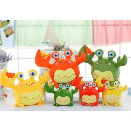Cartoon Animal Crab Stuffed Plush Animal Dolls Toys For Baby Bedroom Decoration Cute Plush Toys Childrens Gift