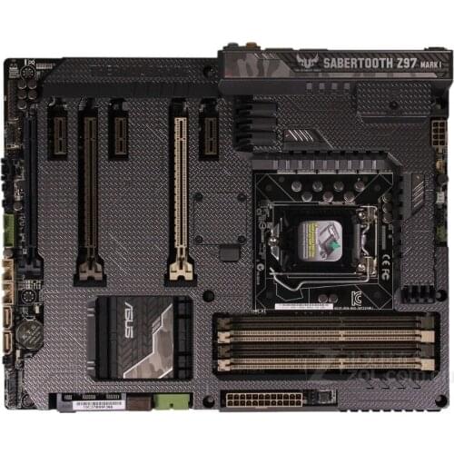 Desktop Motherboard Asus SABERTOOTH Z97 MARK 1 Z97 Socket LGA 1150 i7 i5 i3 DDR3 32G SATA3 ATX