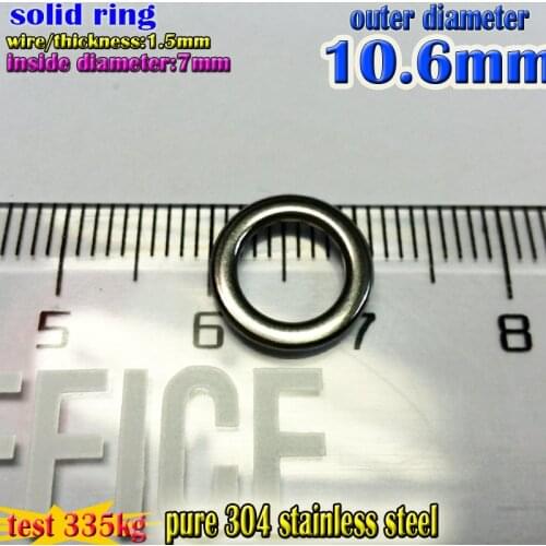 2019 NEW fishing solid rings size wire1.5*7mm*10.6mmquantily 30pcs/lot High quality heavy duty lure ring