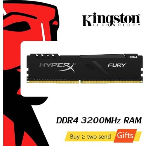 Kingston memoria ram ddr4 HyperX FURY 8GB 16GB 32G Desktop Game RAM Memory 3200MHz CL16 DIMM 288-pin Internal Memoria For Gaming