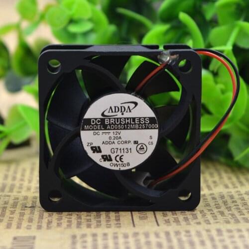 Original FOR ADDA Association AD05012MB257000 12V 0.2A 5cm Ball Cooling Fan