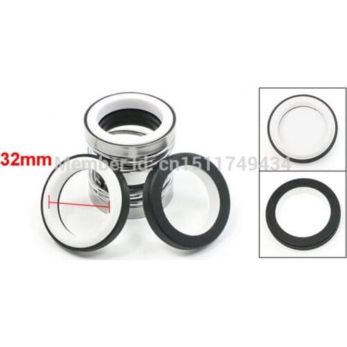 Rubber Bellow Single Spring 32mm Internal Dia Mechanical Shaft Pump Seal 2pcs
