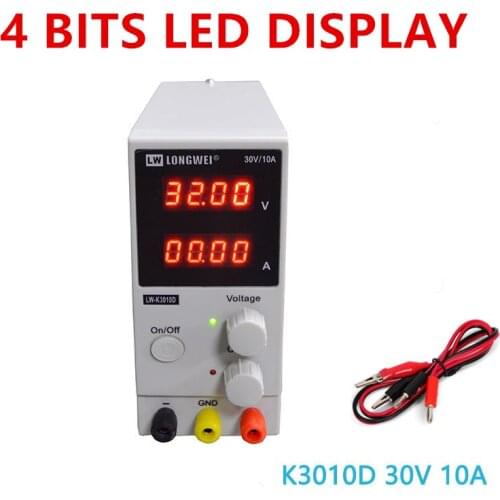 30V 10A 4 Bits LED Display Adjustable Switching Regulator DC Power Supply Laptop Repair 110V-220V Current Voltage Stabilizers