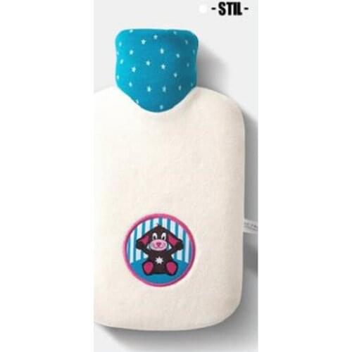Hot water bag hot water bag female student lovely Plush hot compress stomach warm foot bed