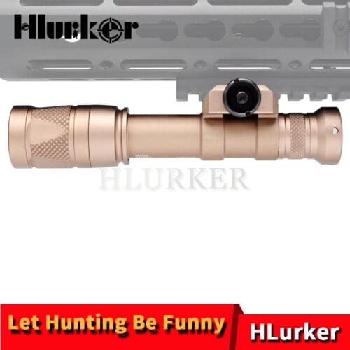 Hlurker Tactical Weapon Light 400 Lumens LED Lanterna Scout Light Airsoft Rifle AR15 M4 Weapons Flashlight With Switch Line