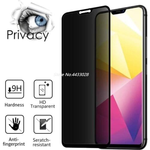 Privacy Tempered Glass for OPPO F7 F5 F9 F1S K1 Anti-Peep Screen Protector Anti Glare 9H Glass Film for OPPO A3S A7X A7 A5 A3 A9