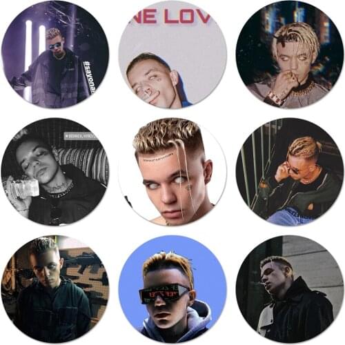 Rapper Allj Icons Pins Badge Decoration Brooches Metal Badges For Backpack Decoration 58mm