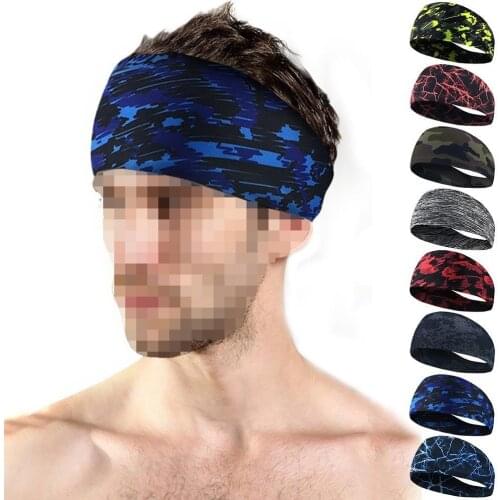 1pc Absorbent Cycling Yoga Sport Sweat Headband Men Sweatband For Men and Women Yoga Hair Bands Head Sweat Bands Sports Safety