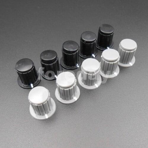 10PCS NEW 4MM WXD3-13-2W WH5-1A WX14-12 Potentiometer Plastic knob cap Copper core Gray/Black 17X16.5MM 10PCS/LOT * FD134 FD135