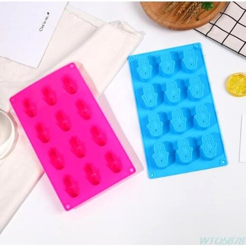 12 Holes Mini HAMSA Lotus in The Palm Soap Khamsah DIY for Soap Making Mold