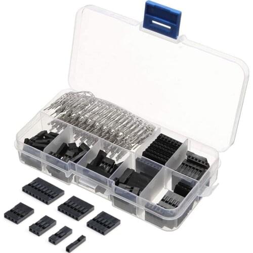 310pcs terminals Set Dupont Wire Jumper Pin Header Connectors Housing Kit Male Crimp Pins+Female Pin Connector Pitch With Box