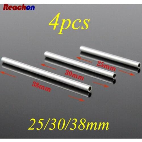 4PCS Guide Roller Shaft 2mm Hollow Motor Shaft Axle 25/30/38mm Spare Part For Tamiya Mini 4WD RC Car