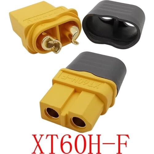 5Pcs XT60H-F XT60 Female Jack Bullet Connector Socket with Sheath for RC Lipo Battery Quadcopter Multicopter Model DIY Toy Parts