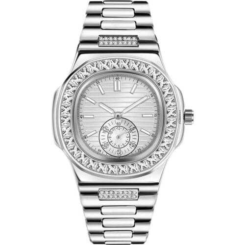 Latest Men Brand Watches Fashion Alloy Band Luxury Diamond Simple Business Gifts Quartz Vintage Watch Montres de Marque de Luxe