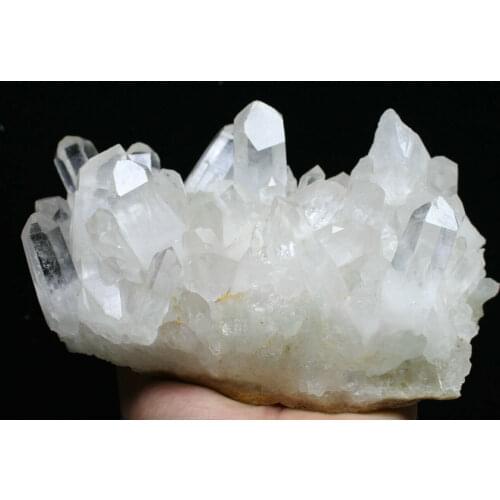 Natural Beautiful white Quartz Crystal Cluster POINT Mineral Specimen