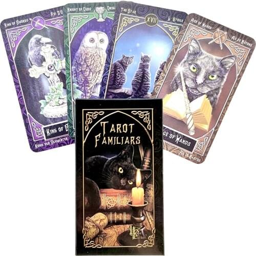 Familiars Tarot Cards Mystical Guidance Deck Divination Entertainment Partys Board Game Supports Wholesale 78 Sheets/Box