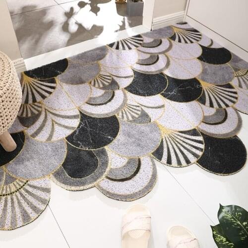 Door Mat Inside Non-Slip Rubber Backing Front Doormat Mud and Water Entrance Door Rug Low-Profile Mats Washable Indoor Outdoor