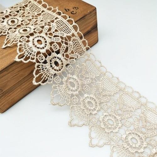 75mm x 5 yards Sew Lace Trims lace fabric Lace Ribbon Floral Designing and Crafts 5BB5489
