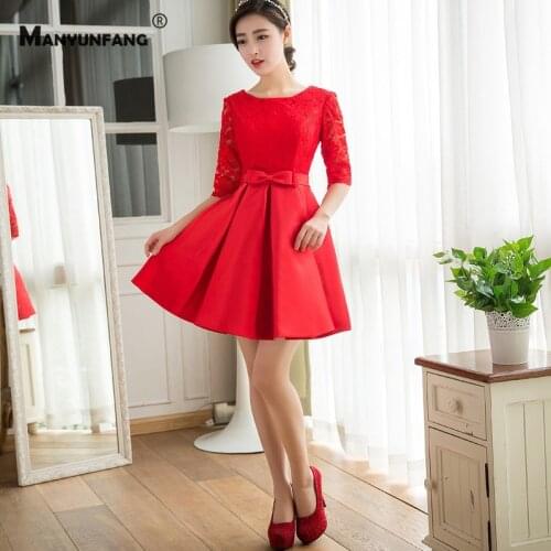 Женские платья выше колена MANYUNFANG China At AliExpress