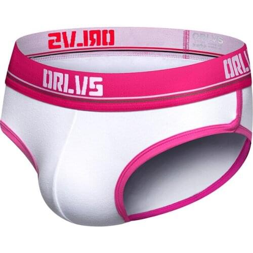 Orlvs summer new mens underwear cotton comfortable breathable sexy hip raising briefs mens or199T