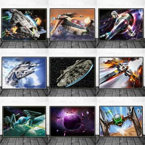 Disney Diamond Painting Stars Wars Spaceship Diamond Mosaic Embroidery Full Cross Stitch Kits Room Decoration Christmas Gift