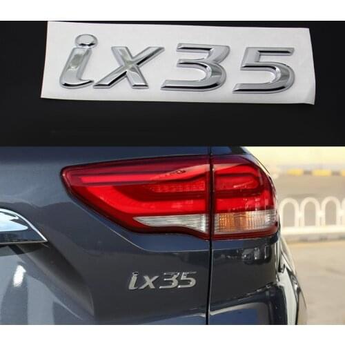For Hyundai ix35 Emblem Decal Logo Rear Trunk Tail Nameplate Car Stickers