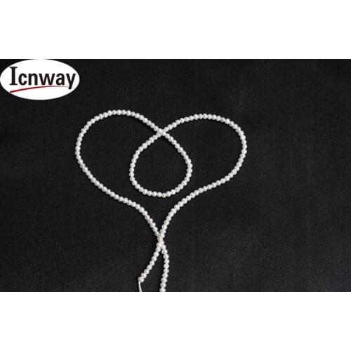 Natural near round freshwater Pearl white 2-3mm For Jewelry Making 15inches DIY necklace bracelet earring FreeShipping Wholesale