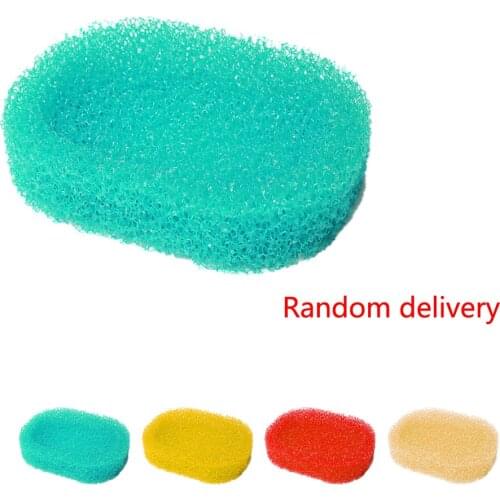 Newest candy colro Sponge Soap Dish Plate Bathroom Kit Soap Holder