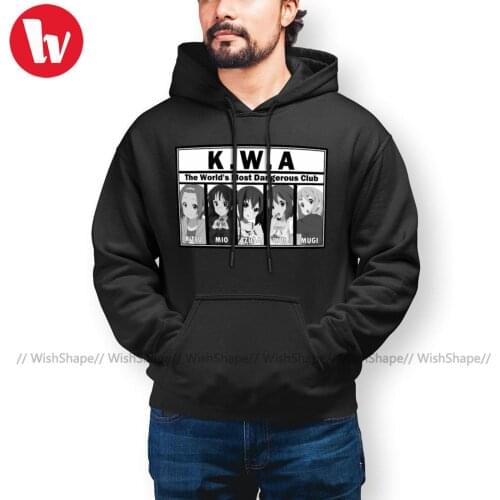 Popular K On Hoodies K-Ons With Attitude Hoodie Cotton Loose Hoodies Long Length Warm Pullover Hoodie Over Size 4XL