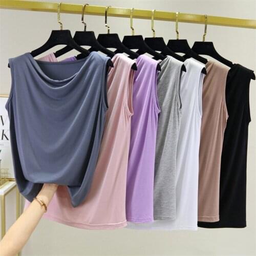 Plus Size Casual Loose Women Shirts M-7XL 8XL Summer Simple Solid Basic Top Female Sleeveless Ladies Tops Breathable Soft Shirt