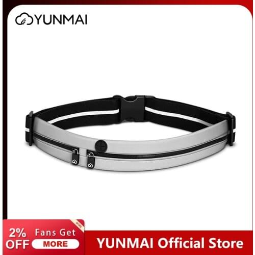 Yunmai Official Running Belt Unisex Gym Sport Bag Waterproof Waist Bag Invisible Fanny Waist Pack Sport Pocket For Mobile Phone