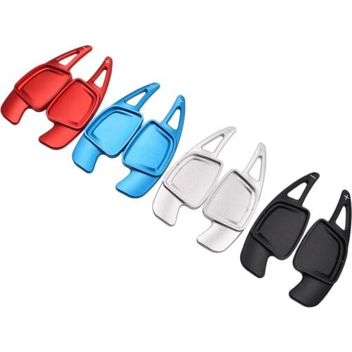 Gear Shift Lever Paddle Shifter Extension Fit For Audi A4L A6L A7 A8 S4 Car Steering Wheel Aluminium Accessories