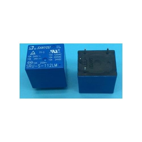 SRU-S-112LM 12VDC 10A 240VAC DIP4 SANYON RELAY 1 From A ,New and original