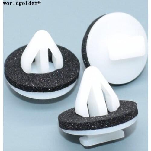 Worldgolden 100pcs auto fasteners Door Moulding Clip for Toyota#75395-0T010(753950T010)