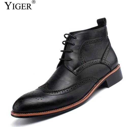 YIGER Men's Classic Boots