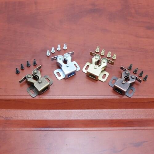1PCS Door Stop Closer Stoppers Damper Buffer Magnet Cabinet Catches With Screws For Wardrobe Hardware Furniture Fittings