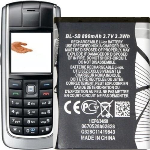 BL-5B Battery For Nokia 6021 6020 5500 5300 5320 7360 6121 7260 3230 Battery Replacement Repair Part