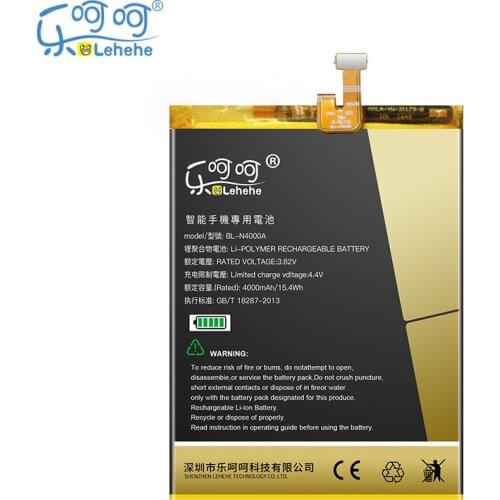 LEHEHE BL-N4000A Battery for Gionee GN5003 Gn5003s V187PRO High Quality 4000mAh with Tools Gifts