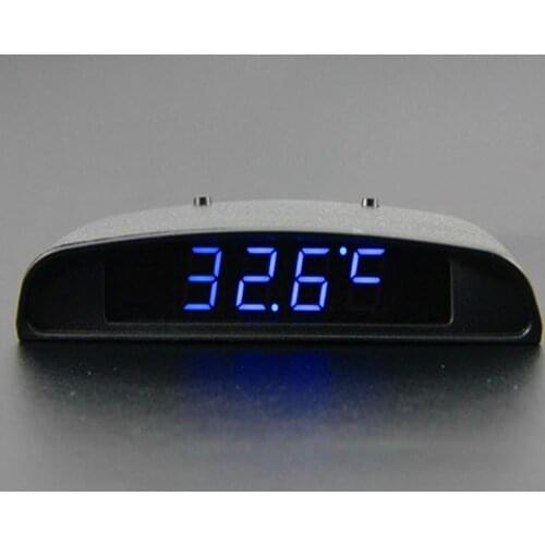 12V Car Interior Trim Appearance 3 In 1 Car Clock Theromometer And Voltage Monitor Kinds of Display Mode Car Clock Digital New