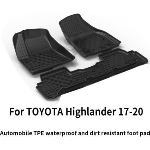 For Toyota Highlander 2017 2018 2019 2020 Car Carpet Car Floor Mats Custom All-Weather Floor foot Mat Modified Accessories