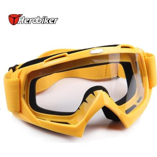 Free shipping 1pcs Broader View Wind Proof Outdoor Sports Motorcycle Glasses Ski Goggles Motocross Glasses Single Lens Clears