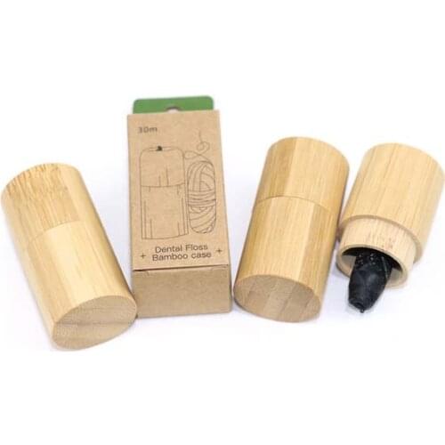Biodegradable Environmental Natural Bamboo Charcoal Corn Fiber Dental Floss