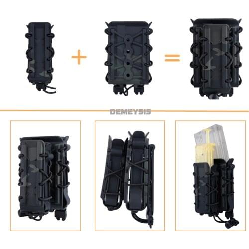 5.56 / 7.62 / 9MM / 45ACP Fast Mag Pouch Tactical Hunting Shooting Military Holster Molle Belt Cs Army Magazine Plastic Pouches