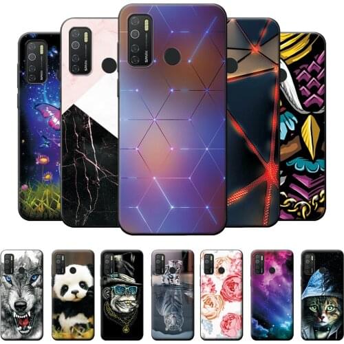 For Tecno Spark 5 Case 6.6 inch Silicone Soft TPU Phone Cover For Tecno Spark 5 Case Cool Cat Cute Panda Protective Case Bumper