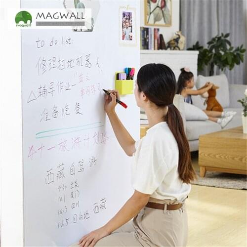 Magnetic double-layer white board 0.9*1.2m dry erase children education marker writing soft whiteboard