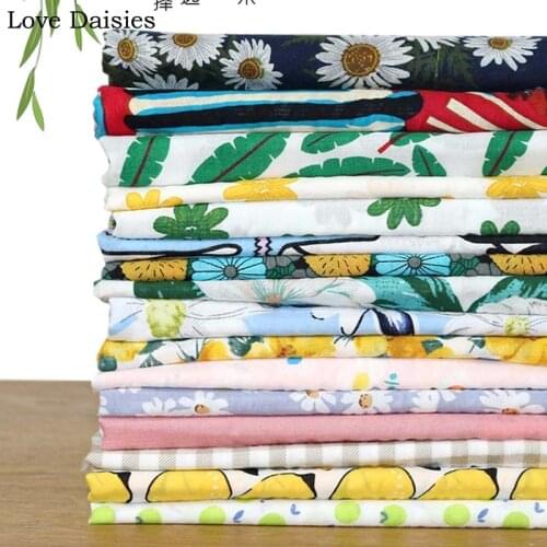 Cotton/Linen/Rayon Seersucker Floral Flower Cartoon thin Fabric for DIY Handwork Kids Women Summer Apparel Shirt Dress Pants