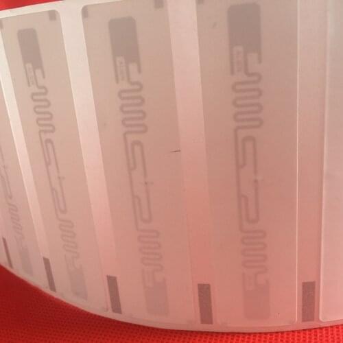 Impinj E41C 100*12mm EPC G2 C1 UHF RFID paper stickers RF Passive tags 1000pcs/Lot