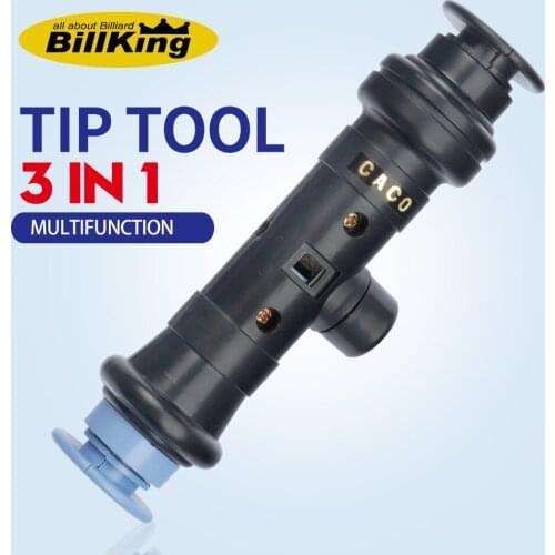 Billking Tip Tool 3 in1 Tip Repair Tool Freeule End Flatness Tip Round Cutting Carom Snooker Pool Cue Tip Billiards Accessories