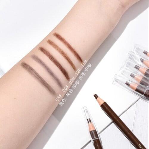 5pcs/set Eyebrow Pencil Makeup Eyebrow Enhancers Cosmetic Art Waterproof Tint Stereo Types Coloured Beauty Eye Brow Pen Tools