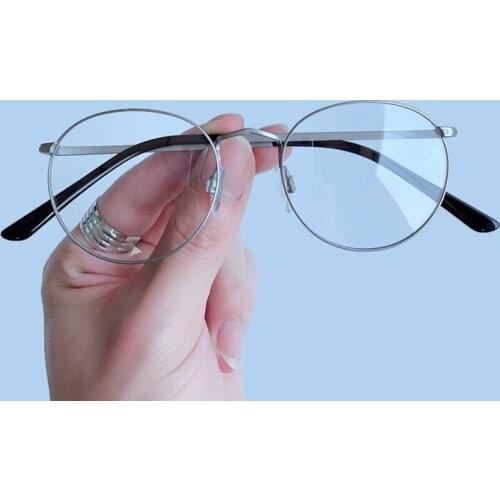 Round Metal Glasses Frame Personality College Style Clear Lens Eye Glasses Frames Brand Designer